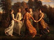 Louis Janmot Poem of the Soul - Sunrays oil painting on canvas
